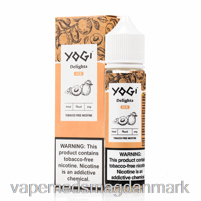 Vape Uden Nikotin Peach Ice - Yogi Lækkerier - 60ml 6mg